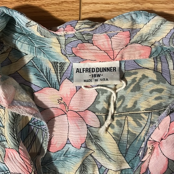 Vintage Floral Alfred Dunner Shirt - Picture 2 of 3